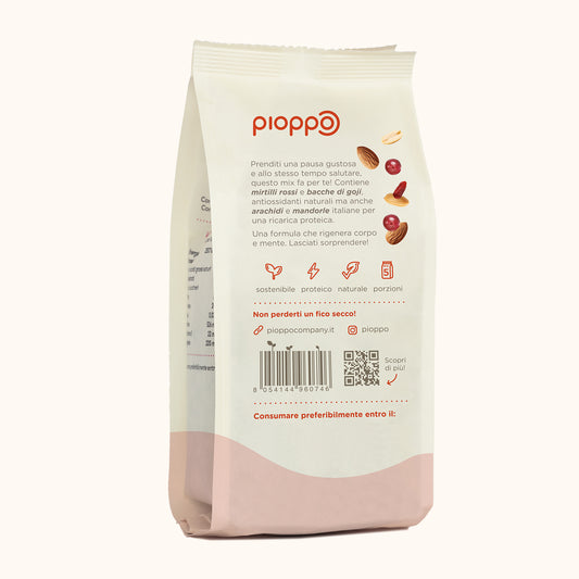 Mix Mandorle, Arachidi, Bacche di Goji e Mirtilli Rossi