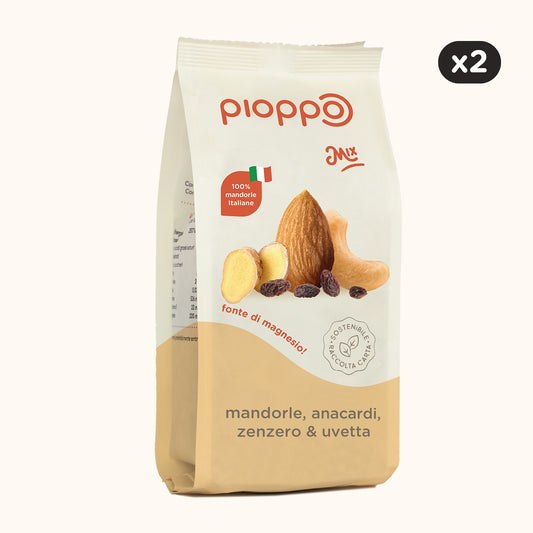 Mix Mandorle, Anacardi, Zenzero e Uva